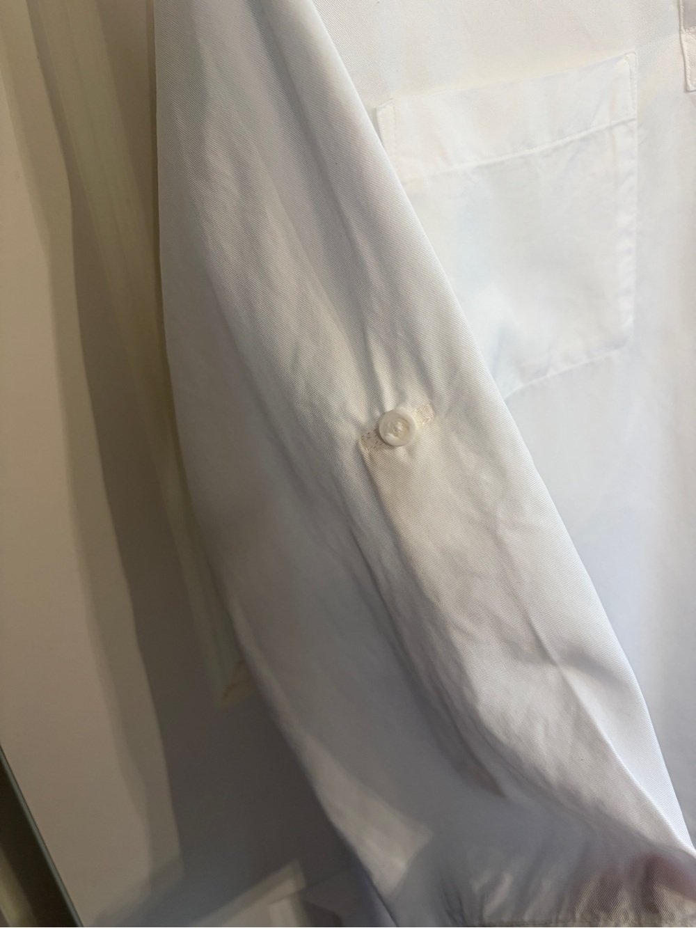 White Side Stitch Los Angeles size L V-Neck Popover Shirt. Beautiful fabric. - Picture 4 of 9